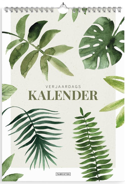Fabrikten Verjaardagskalender Botanisch A4