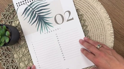 Fabrikten Verjaardagskalender Botanisch A4
