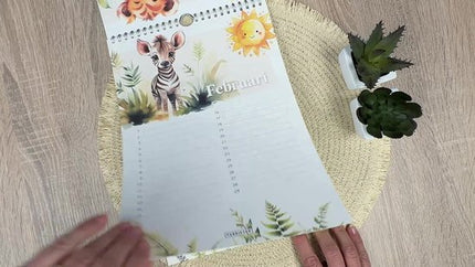 Fabrikten Verjaardagskalender Carino A4