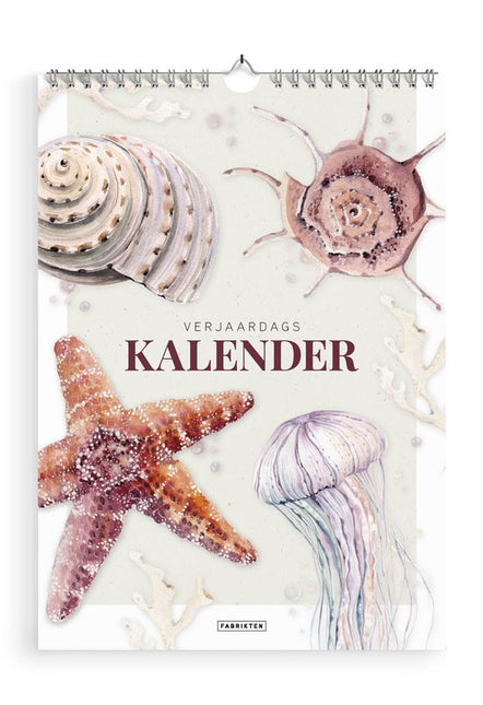 Fabrikten Verjaardagskalender compact Strand A5