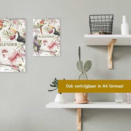 Fabrikten Verjaardagskalender compact Tropisch A5