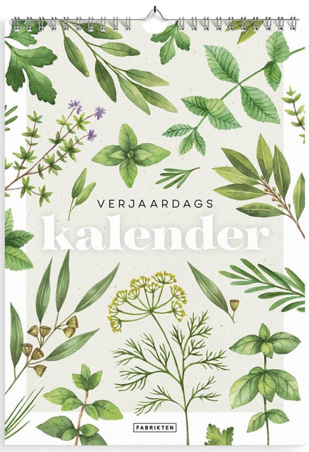 Fabrikten Verjaardagskalender Herbe A4