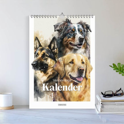 Fabrikten Verjaardagskalender Honden A4