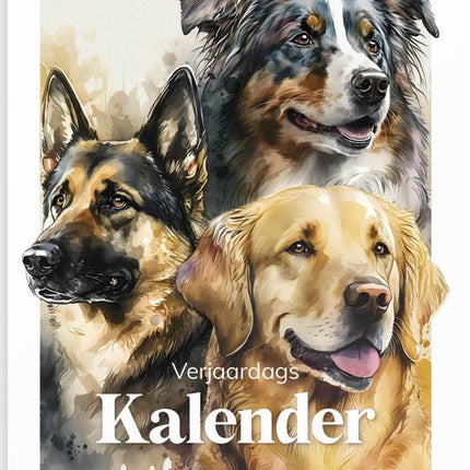 Fabrikten Verjaardagskalender Honden A4