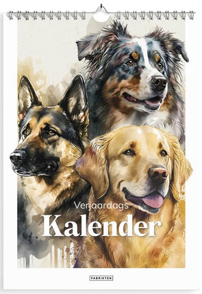 Fabrikten Verjaardagskalender Honden A4