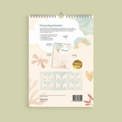 Fabrikten Verjaardagskalender Kico A4