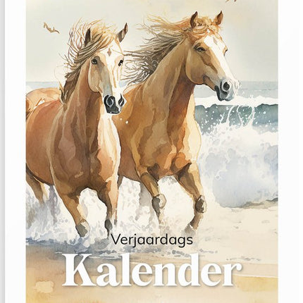 Fabrikten Verjaardagskalender Paarden A4