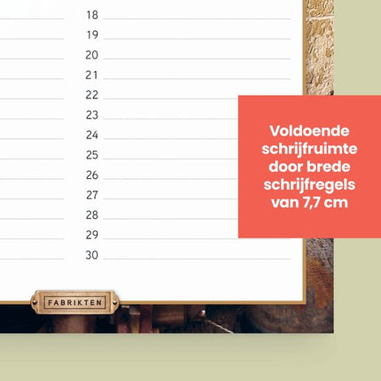 Fabrikten Verjaardagskalender Steampunk A4