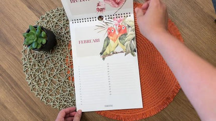 Fabrikten Verjaardagskalender Tropisch A4