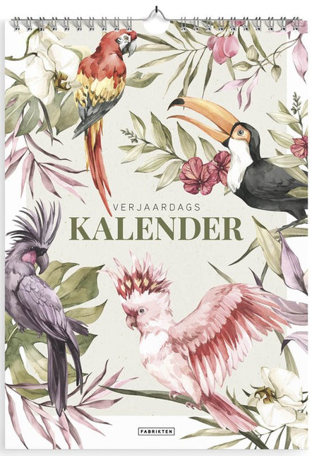 Fabrikten Verjaardagskalender Tropisch A4