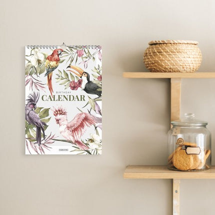 Fabrikten Verjaardagskalender Tropisch A4