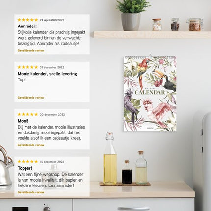 Fabrikten Verjaardagskalender Tropisch A4