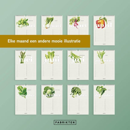 Fabrikten Verjaardagskalender Verdure A4