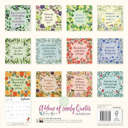 Flame Tree A Year of Lovely Quotes Kalender 2026