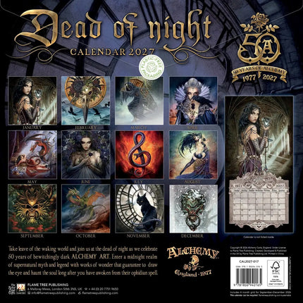Flame Tree Alchemy Dead Of Night Kalender 2027
