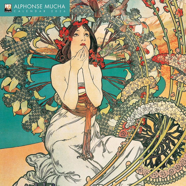 Flame Tree Alphonse Mucha Kalender 2026