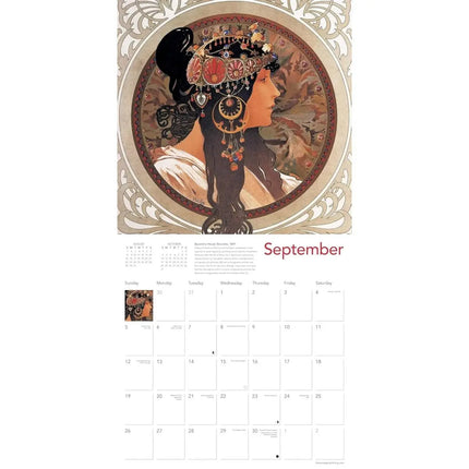 Flame Tree Alphonse Mucha Kalender 2027