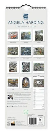 Flame Tree Angela Harding Slimline Kalender 2027