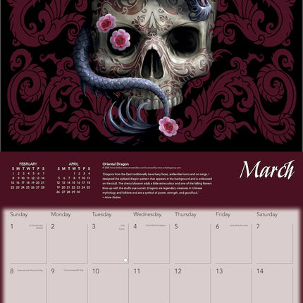 Flame Tree Anne Stokes Dragons Kalender 2026