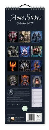 Flame Tree Anne Stokes Slimline Kalender 2027
