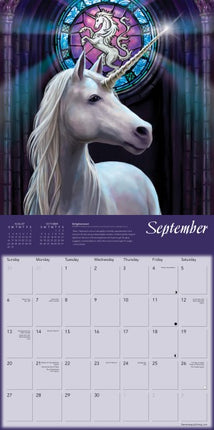 Flame Tree Anne Stokes Unicorns Kalender 2026