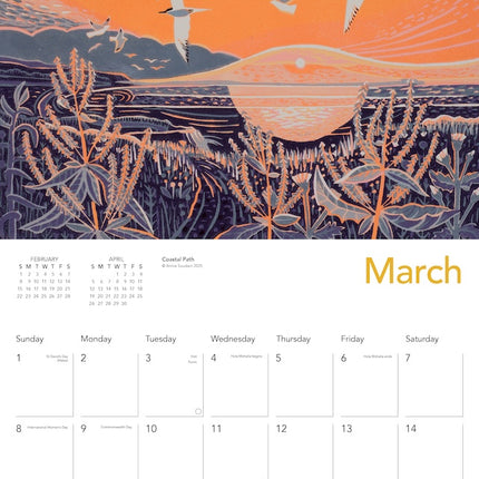 Flame Tree Annie Soudain Kalender 2026