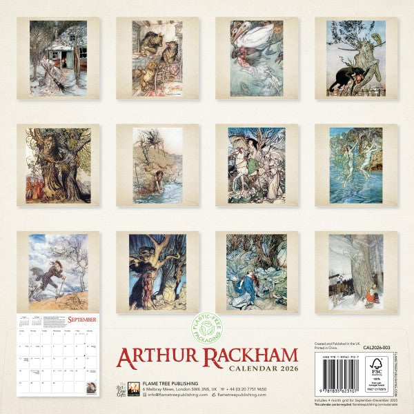 Flame Tree Arthur Rackham Kalender 2026