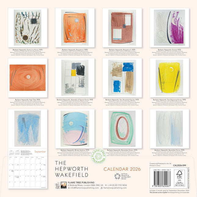 Flame Tree Barbara Hepworth Kalender 2026