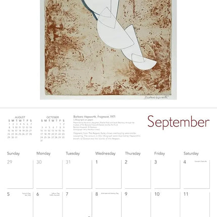 Flame Tree Barbara Hepworth Kalender 2027