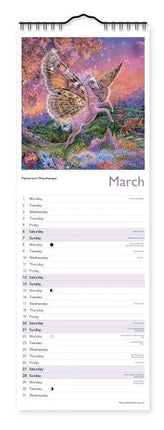 Flame Tree Celestial Journeys Slimline Kalender 2027