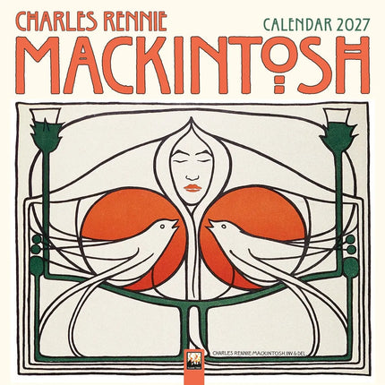 Flame Tree Charles Rennie Mackintosh Kalender 2027
