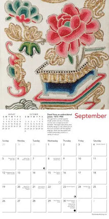 Flame Tree Chinese Textiles Kalender 2027 Mini