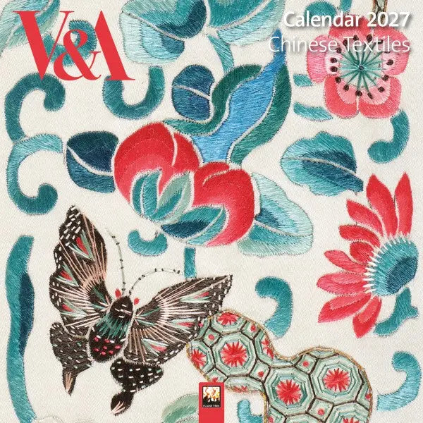 Flame Tree Chinese Textiles Kalender 2027 Mini