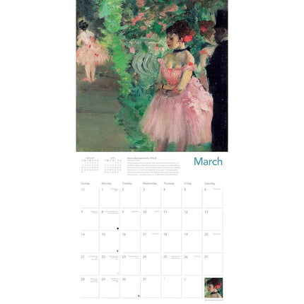 Flame Tree Degas Dancers Kalender 2027