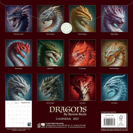 Flame Tree Dragons by Kerem Beyit Kalender 2027