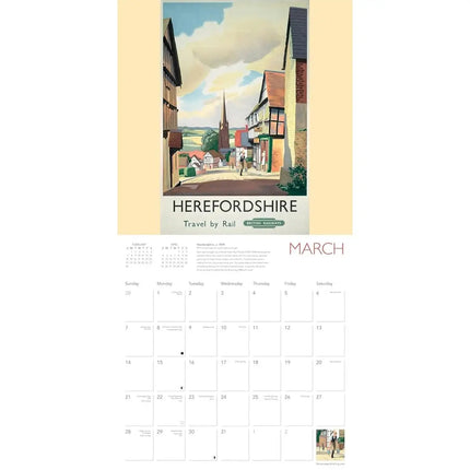 Flame Tree English Travel Posters Kalender 2027