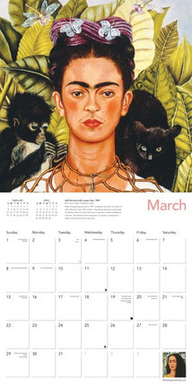 Flame Tree Frida Kahlo Art Kalender 2026