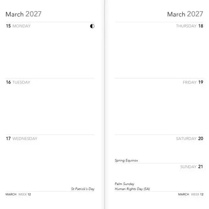 Flame Tree Garden Bees Slimline Pocketagenda 2027