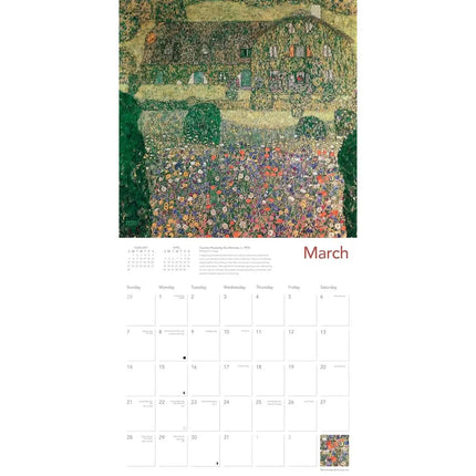 Flame Tree Gustav Klimt, Landschappen Kalender 2027