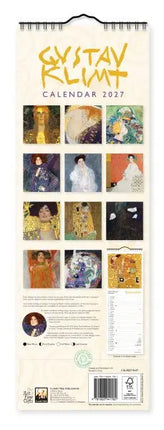 Flame Tree Gustav Klimt Slimline Kalender 2027