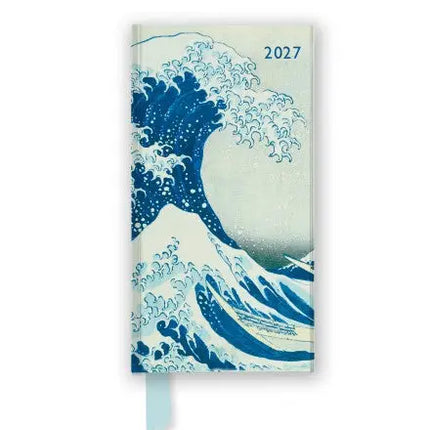 Flame Tree Hokusai The Great Wave Slimline Pocketagenda 2027