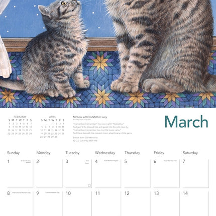 Flame Tree Ivory Cats Kalender 2026