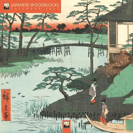 Flame Tree Japanese Woodblocks Kalender 2027 Mini