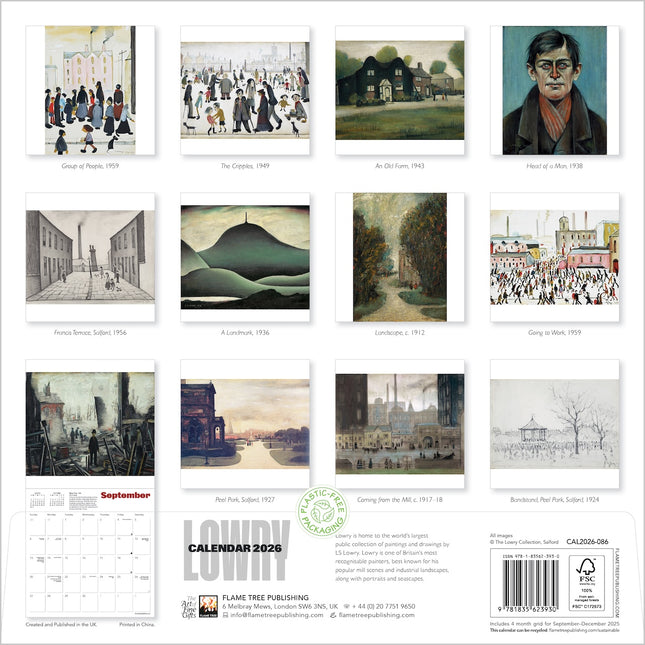 Flame Tree L S Lowry Kalender 2026