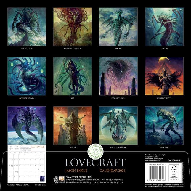 Flame Tree Lovecraft by Jason Engle Kalender 2026