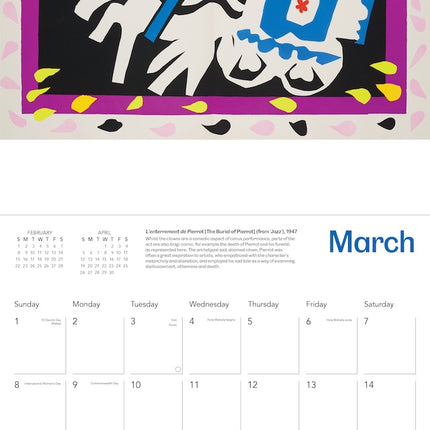 Flame Tree Matisse Jazz Kalender 2026