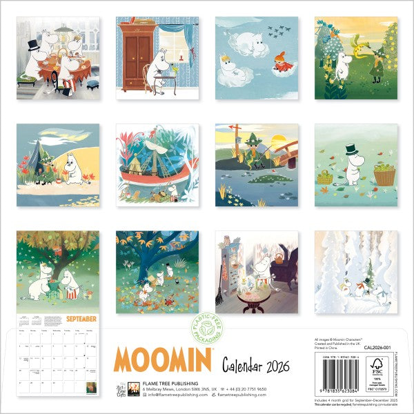 Flame Tree Moomin Kalender 2026