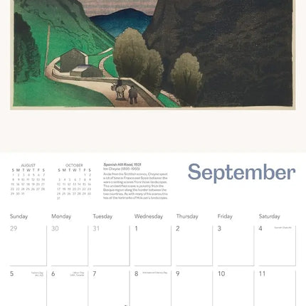 Flame Tree National Galleries Scotland: British Printmakers Kalender 2027
