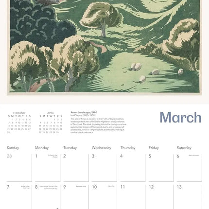 Flame Tree National Galleries Scotland: British Printmakers Kalender 2027