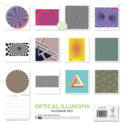 Flame Tree Optical Illusions Kalender 2027